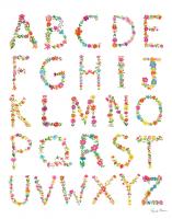 Floral Alphabet Crop #42836