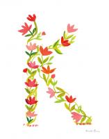Floral Alphabet Letter XI #45488