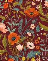 Blue Botanical Pattern IC #48607