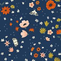Blue Botanical Pattern IIA #48610
