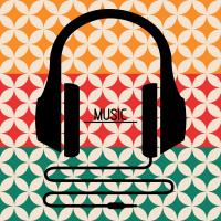 Headphones Music Retro #50938