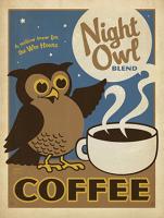 VINTAGE ADVERTISING NIGHT OWL COFFEE #JOEAND 116837