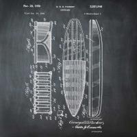 Surfboard, 1948-Chalkboard #BE113012
