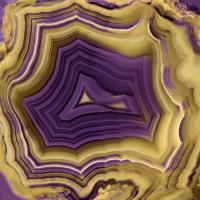 Agate in Purple & Gold II #DLC112170