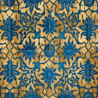 Ornate In Gold and Blue #ELR111498