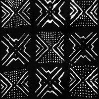 Mudcloth Black V #ELR114142