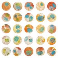 Orange & Green Circles #71409