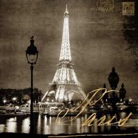 Paris At Night In Sepia #KC111785