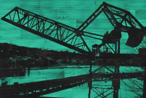 Ballard Train Trestle - Green and Black #88137