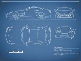 Ferrari 550-Blue #RGN112736