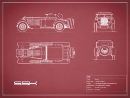 Mercedes SSK-Maroon #RGN112770