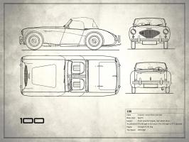 Austin-Healey 100 White #RGN113192