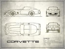 Corvette C3 White #RGN113194