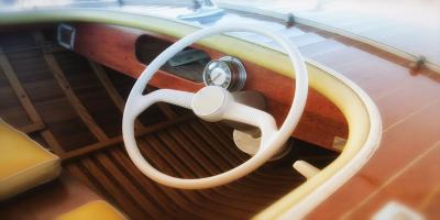 Vintage speed boat #SK114002