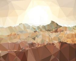 Faceted Desert 1 #100586