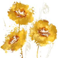 Flower Burst Trio in Amber #VAU113310