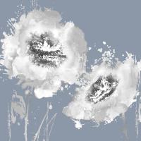 Flower Burst on Grey II #VAU113498